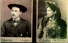 Postcard Annie Oakley Husband Frank Butler Buffalo Bill c1960s  Reproduction VTG picture