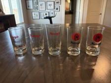 Vintage Harvey’s Wagon Wheel Lake Tahoe Casino Glasses Lot 5 Barware Nevada picture