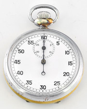 Vintage BREITLING Military WW2 Broad Arrow Stopwatch Pocketwatch picture
