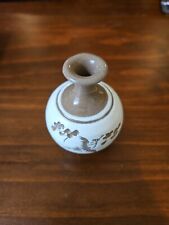 Korean Hand Crafted Mini Ceramic Vase Crane Theme picture