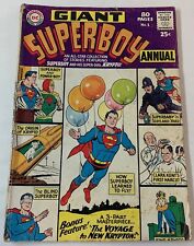 1964 DC Comics SUPERBOY ANNUAL #1 ~ missing back cover picture