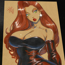 Jessica Rabbit Art Print Signed 8.5x11 | Art by Keyeske picture