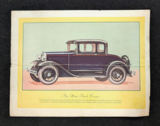 Vintage Original 1928  Ford Coupe  Car Sales Brochure 9.75