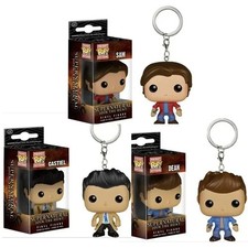 Funko Pop Keychain Supernatural: Dean, Sam, Castiel With Wings picture