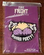 Zobie Fright FRANKENHOOKER Wanna Party? Enamel Pin Artist Edition LTD /350 New picture