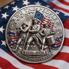 1776-2026 USA 250th Anniversary We The People Commemorative Challenge Coin Gift picture