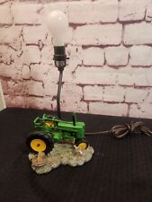 Vintage 1999 15” John Deere Tractor Table Desk Lamp NO SHADE   Working picture