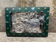 TOWLE Silversmiths Silver Plate Santa By Train Christmas Ornament picture