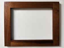 Vintage Mid Century Solid Walnut Low Profile Thin Gallery Picture Painting Frame picture