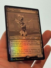 1X FOIL Esper Sentinel SHOWCASE SKETCH MINT MTG Magic MH2 Modern Horizons 2 CEDH picture