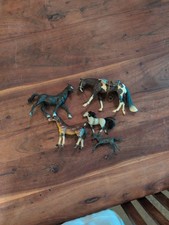 Vintage Breyer and Schleich Style Model Horse Figurines Set of 5 picture