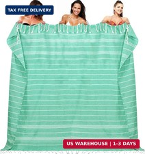 YSYJ Oversized Turkish Beach Towel Giant XXL Beach Towel Quick Dry Sand Free Ext picture