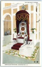 .Postcard - The Cardinal's Throne, Franciscan Monastery, Washington, D. C. picture