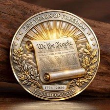 We The People 250th Anniversary Challenge Coin 1776-2026 USA Freedom Gift picture