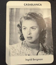 1974 Research Games Movie Star Card INGRID BERGMAN picture