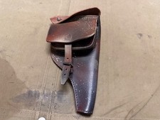 WWII WWI GERMAN 1883 REICHS REVOLVER PISTOL LEATHER HOLSTER-AGED & WEATHERED picture