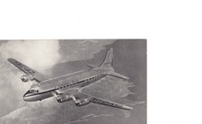 Canadair Four airplane postcard picture