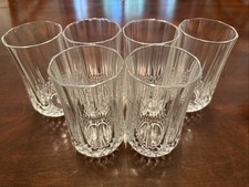 Vintage Cristal d’Arques France Longchamp Lead Crystal Highballs Set of 6 picture