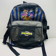 Vintage Digimon Youth Backpack Kuwagamon Kabuterimon Gray Black picture
