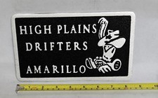 Cast Aluminum Car Club Plaque  HIGH PLAINS DRIFTERS , AMARILLO picture