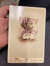 CABINET CARD PHOTO Mrs Millie R. Leoffler Buffalo NY 1889 By B F Powelson picture