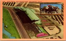 Inglewood CA California Hollywood Park Race Track Vintage Postcard Unposted picture