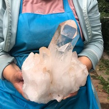 3400g HUGE Clear White Quartz Crystal Cluster Rough Specimen Healing Stone 5820 picture