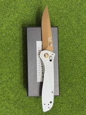 Benchmade Gray Aluminum Dark Flat Earth CPM-S90V EDC Folding Knife picture