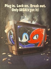 Rare 1994 Sega Sonic & Knuckles Vintage Print Lot Ads Strategy Guides picture