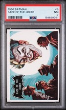 1966 TOPPS BATMAN #9 PSA 7 FACE OF THE JOKER picture