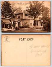 Greensburg Indiana RESIDENCE OF F M GREENE Postcard k207 picture