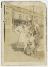 African American College Black Girls Flirting 1930 Posing Playful For Camera  picture