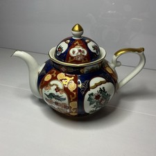 Toyo Gold Imari Hand Painted Teapot Used Please Read picture