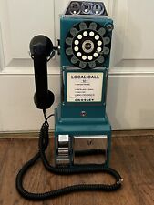 Crosley Teal 1957 Retro Pay Phone Replica  w Coin Bank And Key picture