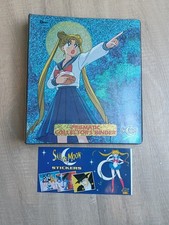 1998 DART SAILOR MOON PRISMATIC TRADING CARD BINDER + 1996 Futera Rare Sticker picture