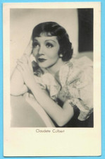 CLAUDETE COLBERT VINTAGE PHOTO PC. PUBLISHER LATVIA 6326 picture