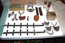 Lot of Vtg Dental Tools & Supplies, Molds, Schmid Thomas blades, kodak holders picture