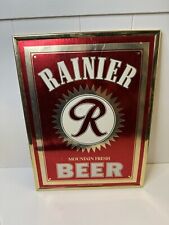 Vintage Cardboard Rainier Beer Framed Sign picture