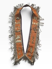Antique Orange Order Collarette Sash LOL 164 Glasgow Scotland King William III picture