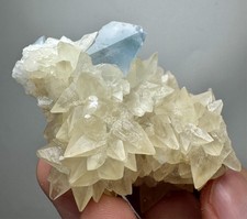 265 Carat Rare Blue Celetine  Crystals With Calcite  From Badghis @Afg picture