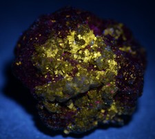 Cerussite crystals, Barite, fluorescent yellow. Morocco. 26 grams. picture