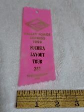 Vintage NMRA Convention Valley Forge1993 Ribbon FUCHSIA LAYOUT  Contest AWARD picture