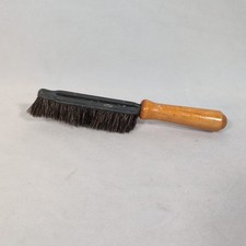 Early Drafting ANTIQUE  wooden horse hair BRUSH  with WOODEN HANDLE picture