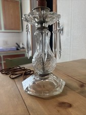 vintage Glass electric Hollywood Regency Lamp Works 1930s - 1950s Antique MCM picture