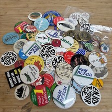 Vintage Anti-War & Peace Protest Political Pinback Button Boston Lot Smoking picture