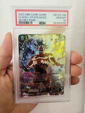 PSA 10 2023 DBS CARD GAME PERFECT COMBINATION BT23-140 UI GOKU, STATE/GODS picture