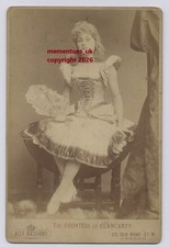Actress Countess Clancarty (1866-1906) Belle Bilton Cabinet Photo c1880 picture