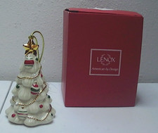Lenox Porcelain Christmas Tree Very Merry Christmas Ornament 4