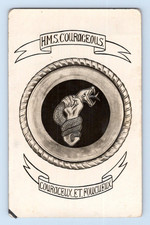 RPPC 1918. HMS COURAGEOUS. POSTCARD picture