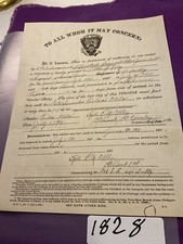 US ARMY FURLOUGH TO GO CLEBURNE TX MUST REPORT TO TULSA OT SGN LT 1st CAV #1828 picture